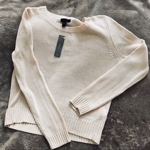 NWT J CREW Cropped Sweater | Small | Cream